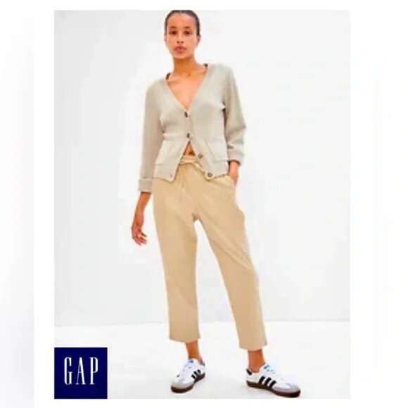 Gap Corduroy Pull on Easy Pants - Khaki - Size M - Picture 1 of 4